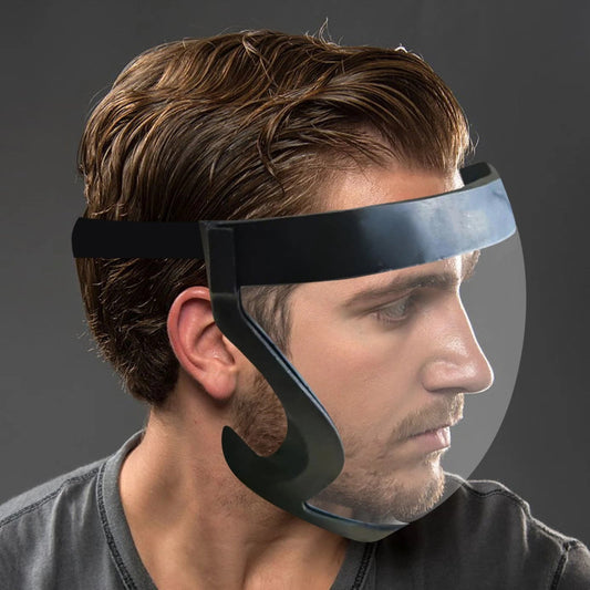 Full face mask transparent sports mask with edging - Optimal Fit