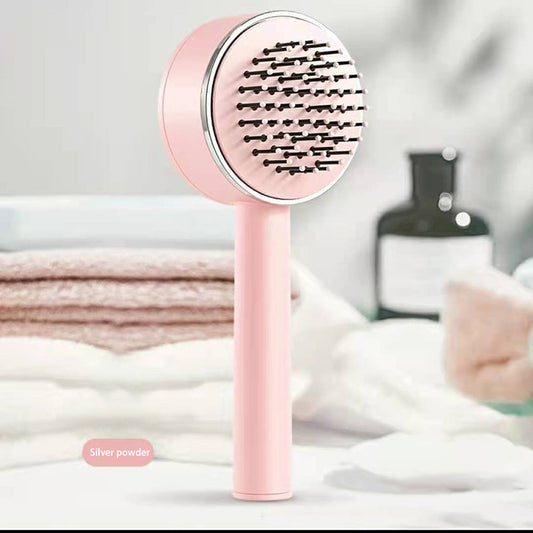 One-key Self-cleaning Hair Brush For Women Curly Hair Brush