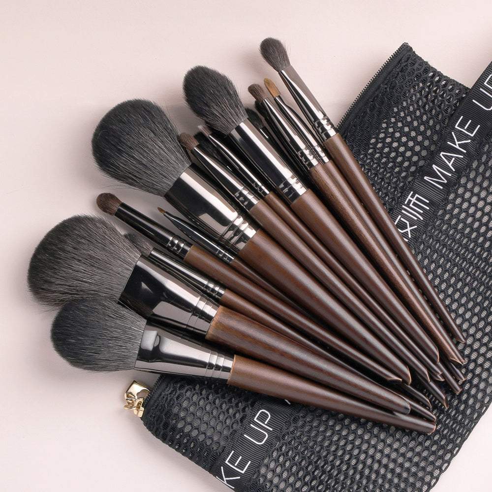 Natural Makeup Brushes Set Eyeshadow Make Up Brush Goat - 24 piece set