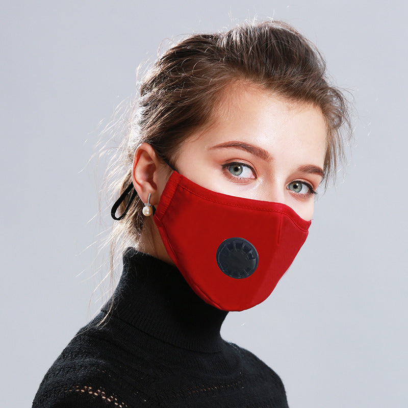 Breathing valve PM2.5 mask - Cotton, Multi-layer Filter