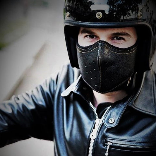 Mens Punk Motorcycle Riding Mask for Fashionable Bikers