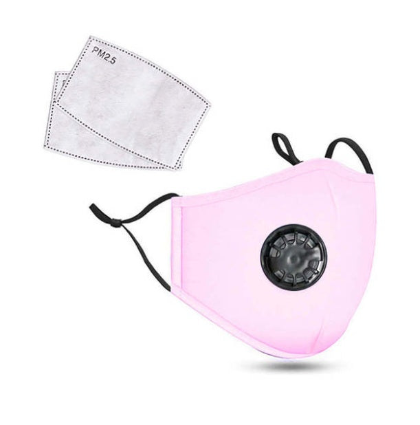 Breathing valve PM2.5 mask - Cotton, Multi-layer Filter