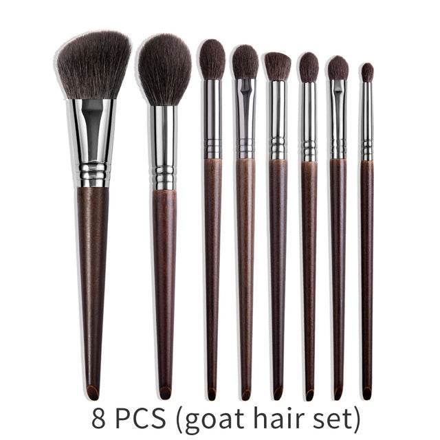 Natural Makeup Brushes Set Eyeshadow Make Up Brush Goat - 24 piece set