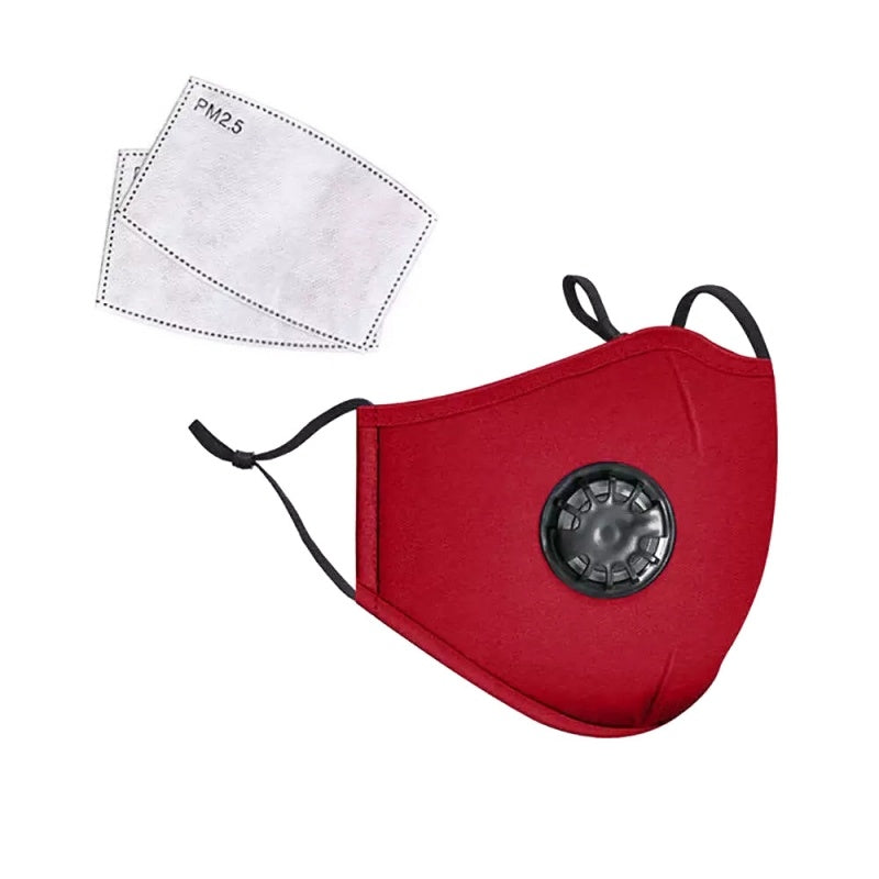 Breathing valve PM2.5 mask - Cotton, Multi-layer Filter