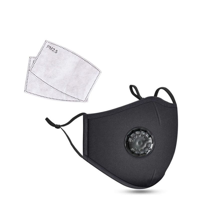 Breathing valve PM2.5 mask - Cotton, Multi-layer Filter