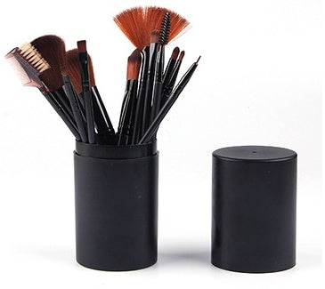 Makeup brush set 12 makeup brushes with rayon brush and plastic handle