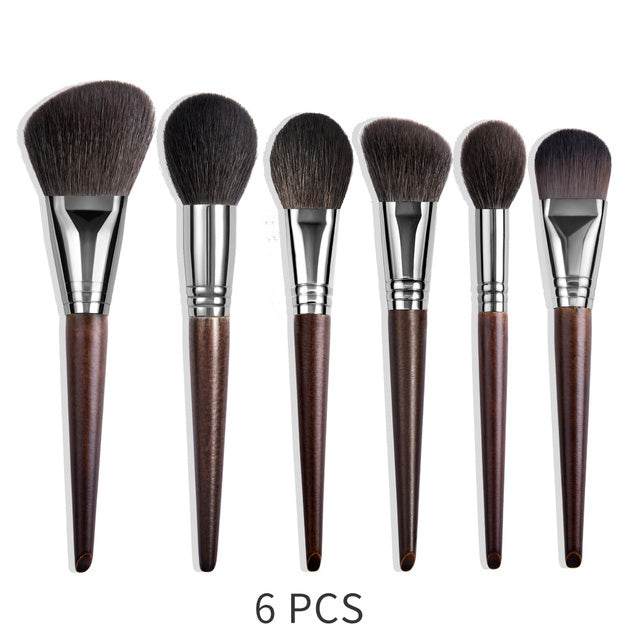 Natural Makeup Brushes Set Eyeshadow Make Up Brush Goat - 24 piece set