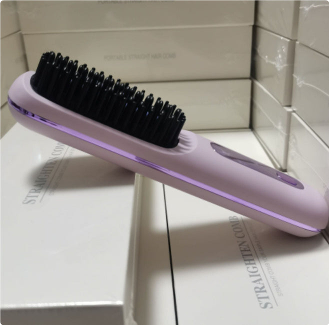 1 Straight Hair Comb Wireless for Fast Styling Anywhere & fast heating