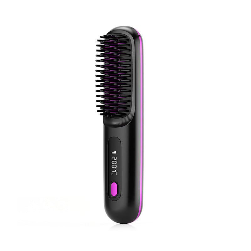 1 Straight Hair Comb Wireless for Fast Styling Anywhere & fast heating