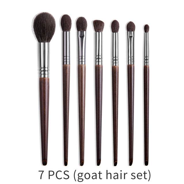 Natural Makeup Brushes Set Eyeshadow Make Up Brush Goat - 24 piece set