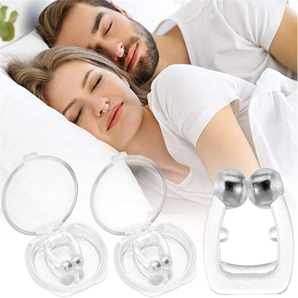 Silicone Magnetic Anti Snore Stop Snoring Nose Clip Sleeping Aid